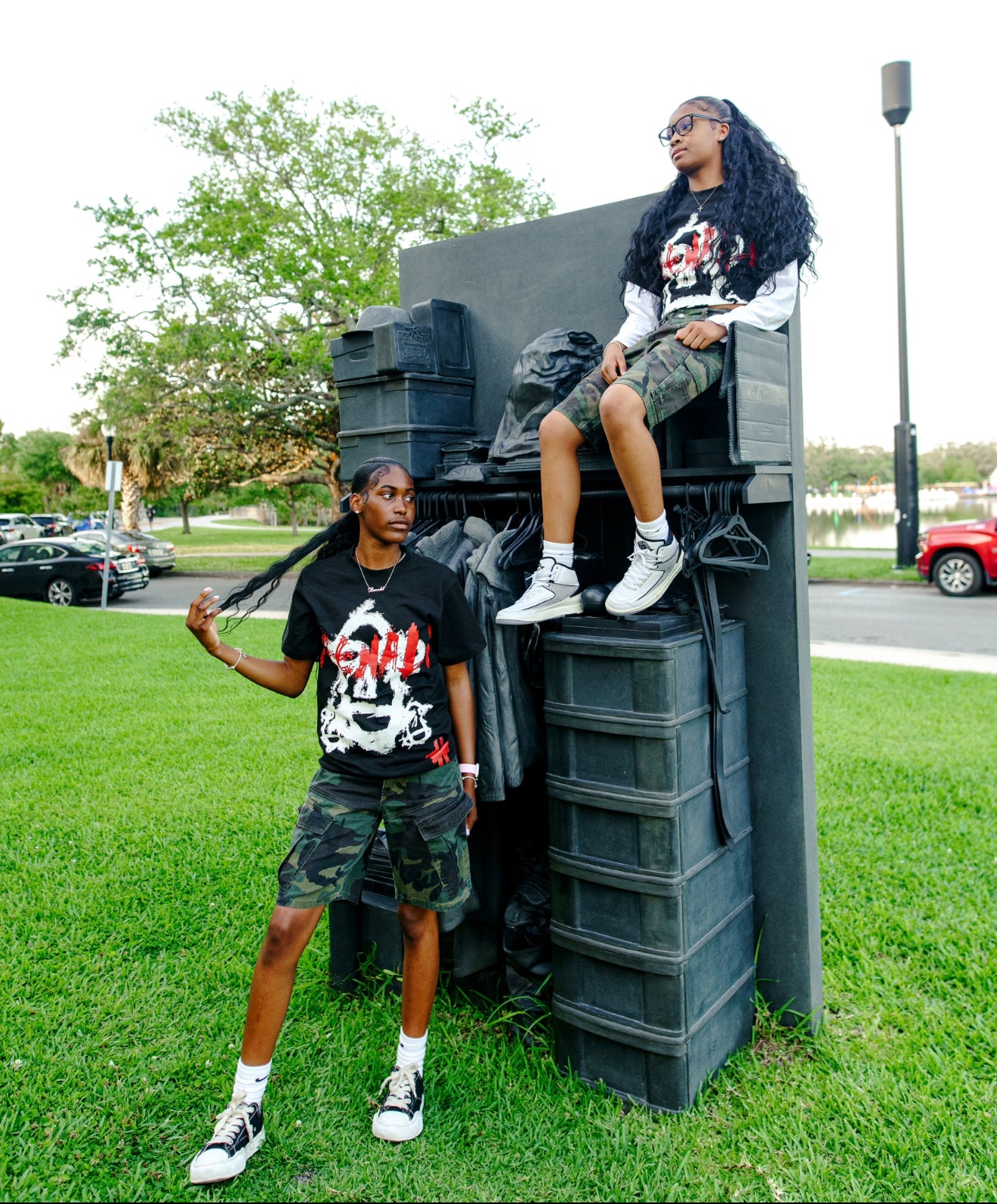 “3 Face Tagger” Black Tee